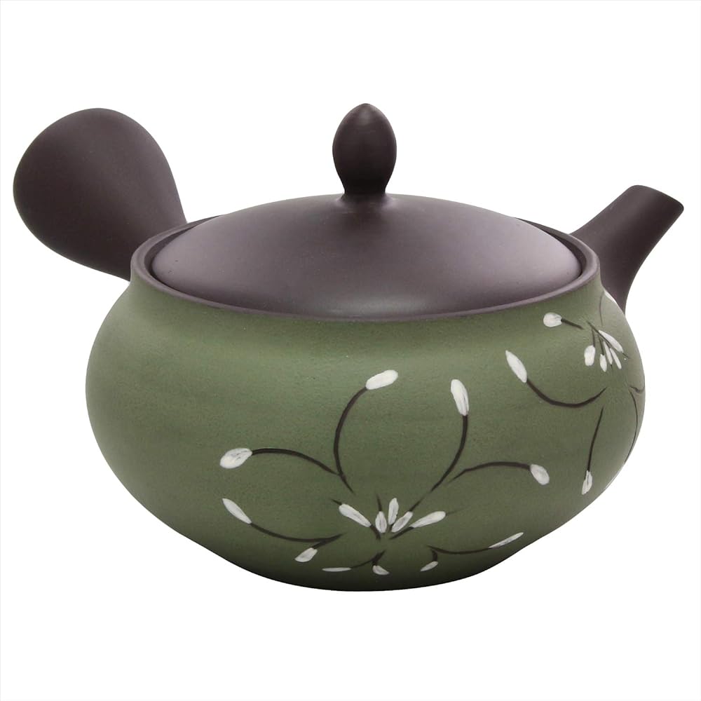 Tokoname ware Uko black mud Mocco purple medium band teapot 230ml F833