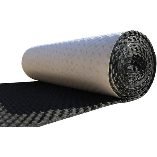 Anti-noise family sound absorbing cotton, 3CM thick durable acoustic panel color indoor soundproof roll area: 5 square meters household goods (beige) (black)