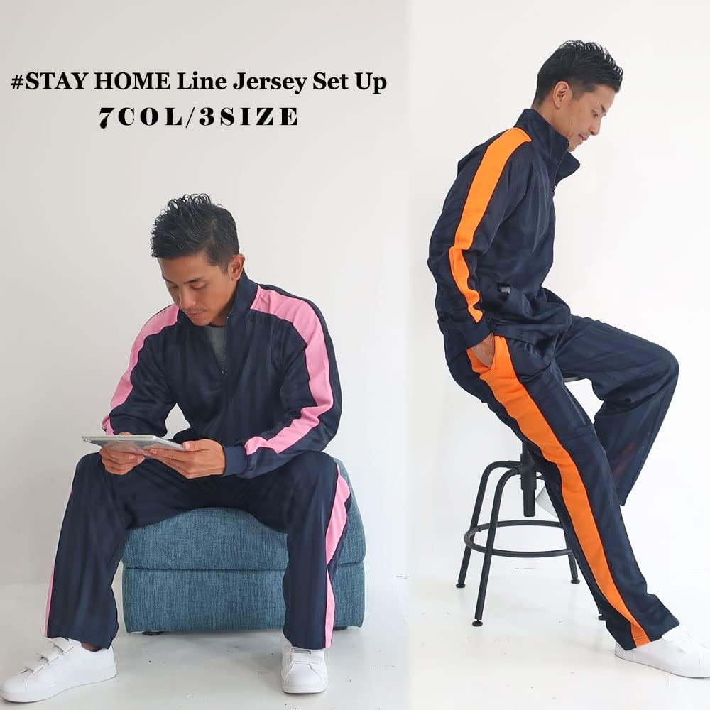 Jersey Top and Bottom Men's Large Size Setup Loungewear Loungewear 1 Line