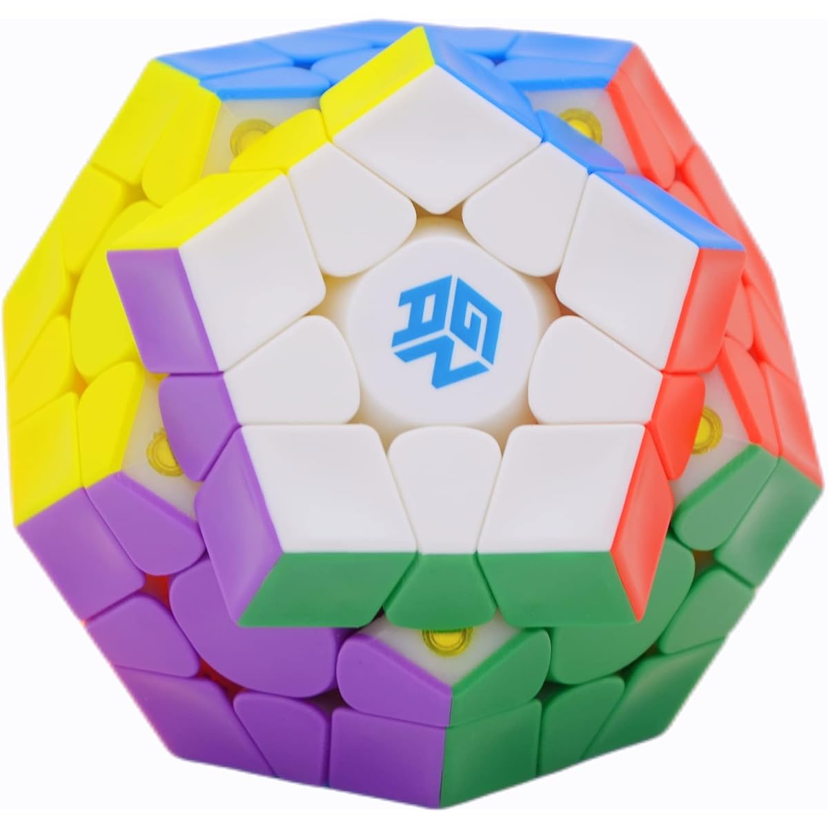 Bucubke GAN Megaminx M Cube 3x3 Stickerless Magic Cube GAN Dodecahedron Competition Cube 3x3x3 Puzzle Magic Cube 3D GAN Megaminx M Cube (GES V3)
