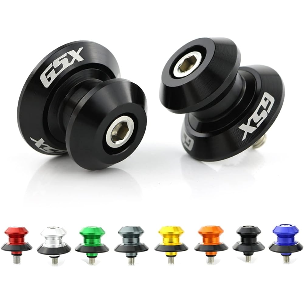Stand Screw Slider Suitable for Suzuki GSX250R GSX400 GSX650F Katana GSX750F Katana GSX1000S Katana CNC Aluminum Swing Arm Slider Spool Holder Spool (Color: Orange)