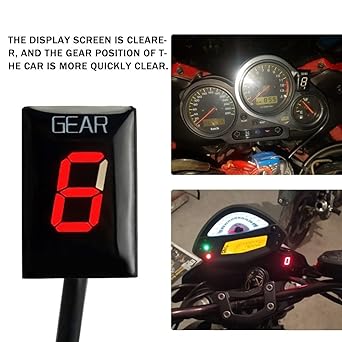 Speed Display Meter Motorcycle Gear Indicator Kawasaki ZX-6R ER-4N Z750 Z1000 Vulcan 900 ER-6 Ninja 650R KFX450R KLE650 Ve-rs-ys 650 Gear Display