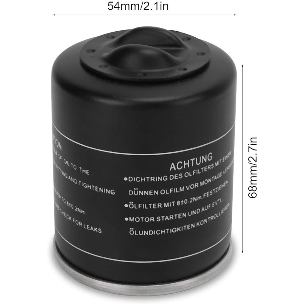 Aramox Motorcycle Oil Filter Cleaner Metal Motorcycle Oil Filter Replacement for Vespa LX S ET4 GTS GTV 50 125 150 200 250 300 300i X7 X8 X9