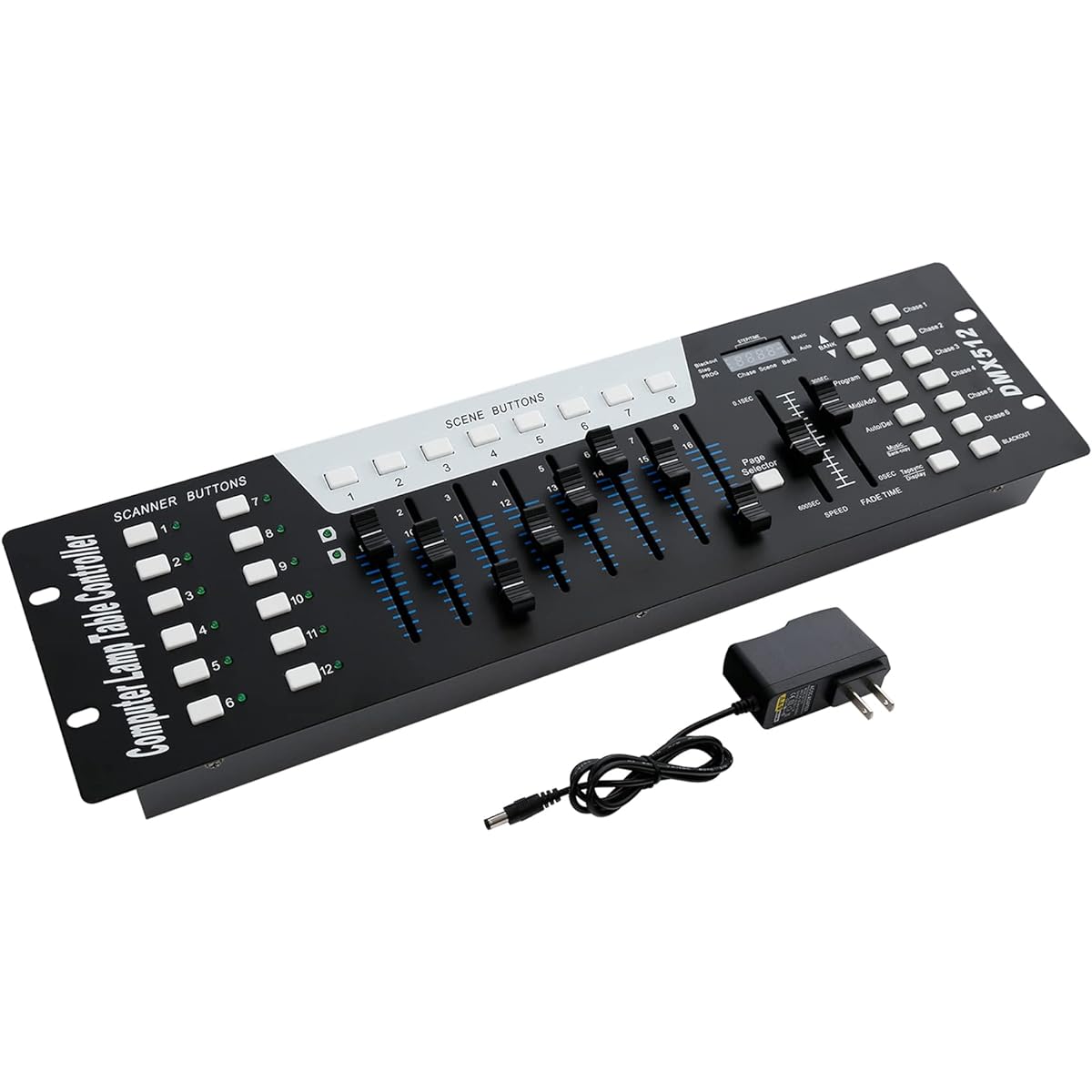 TCFUNDY DMX Controller 192 Channel 512 DMX Light Controller Stage Lighting Console for Party DJ Disco Light Show Night Club