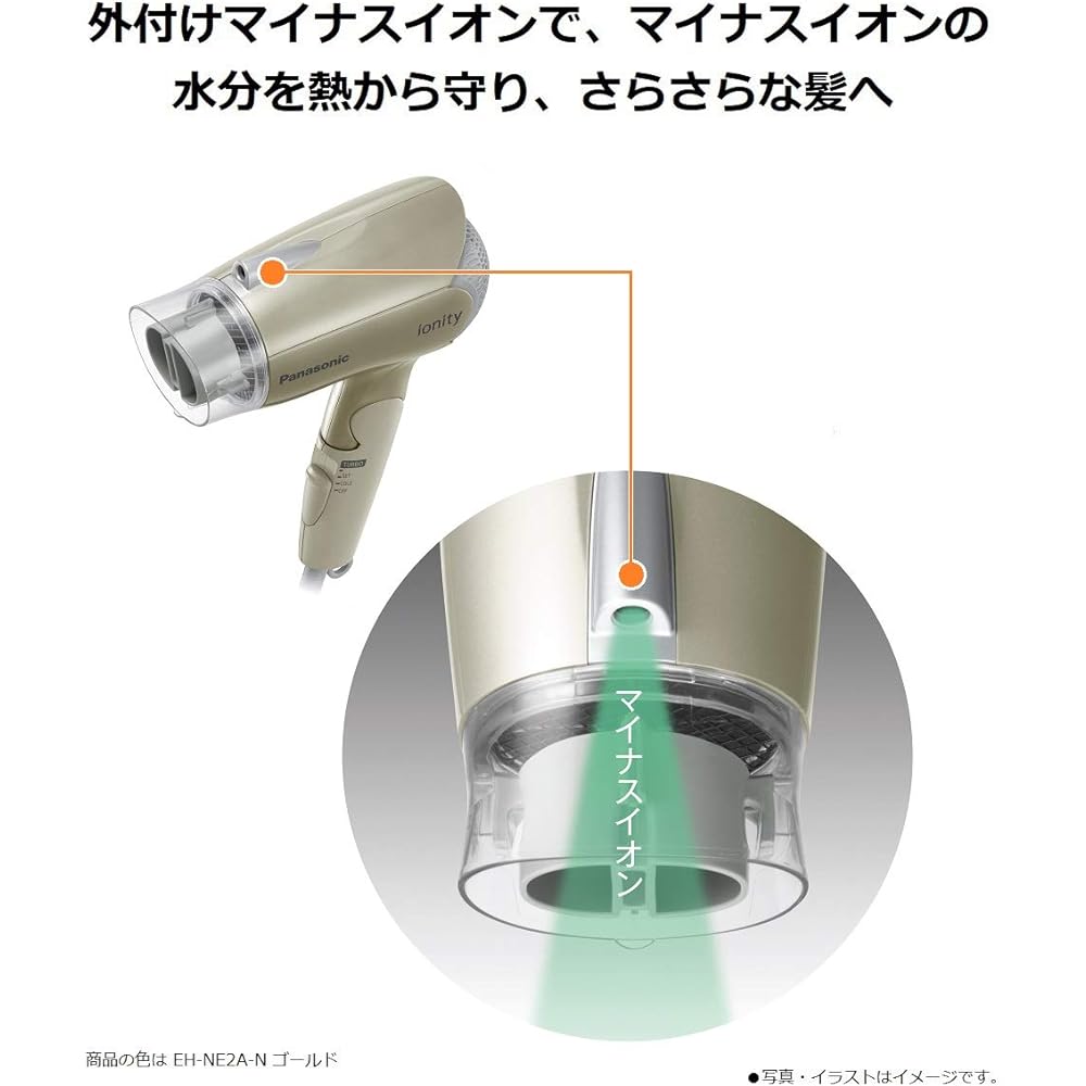 Panasonic Hair Dryer Ionity White EH-NE2A-W