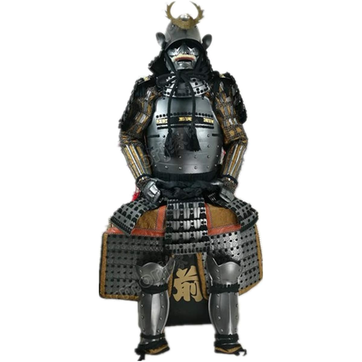 Wearable Armor Suit Samurai Iron Dark Silver O09