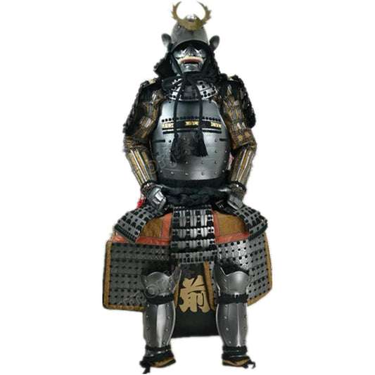 Wearable Armor Suit Samurai Iron Dark Silver O09