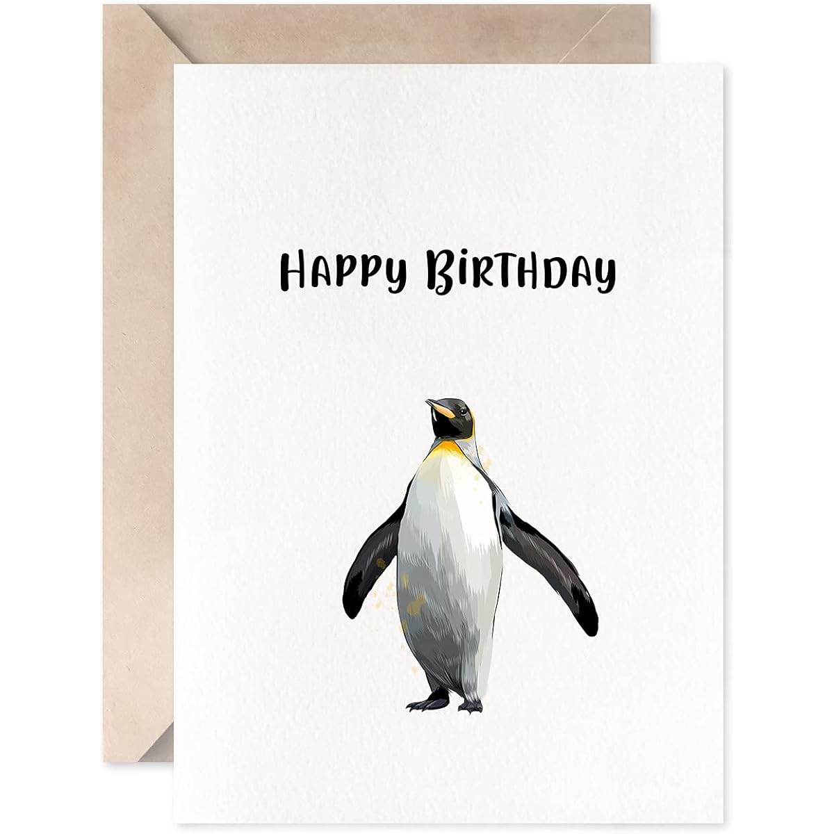 Penguin Birthday Cards for Women and Men Funny Animal Greeting Cards