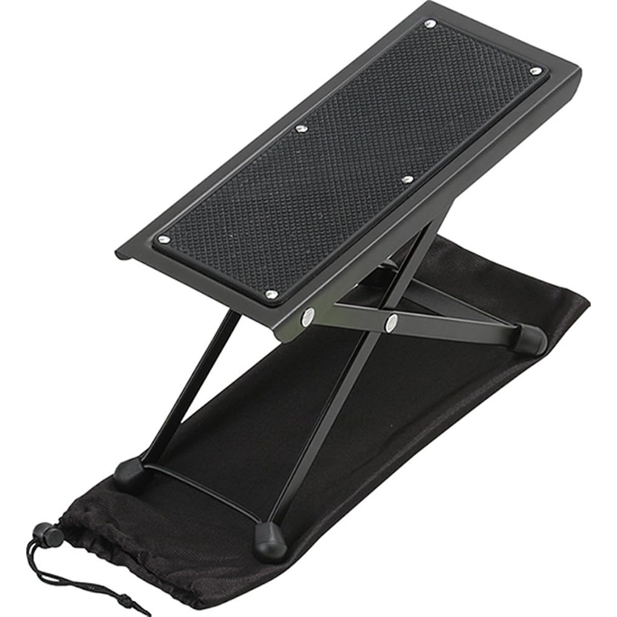 KC Footstool Guitar Footstool Steel Footstool GF-1500 (Storage Bag Included)