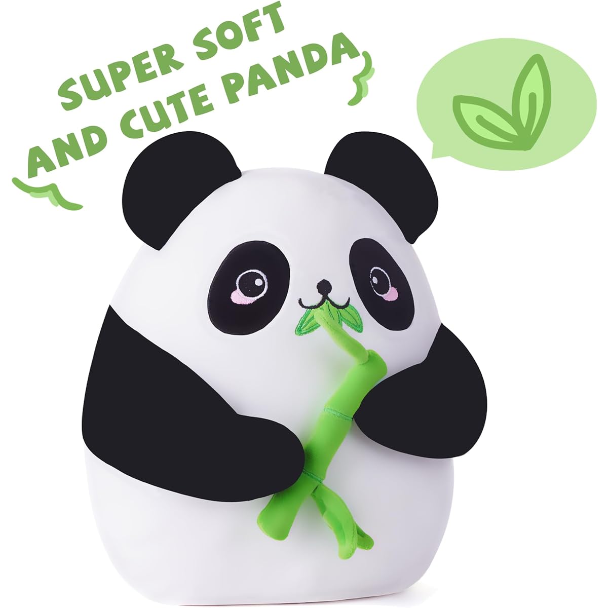 PLAYNICS Large Panda Stuffed Pillow Stuffed Animal Big Size Cute Soft 12 Inch Fat Kawaii Hug Stuffed Animal Gift for Kids (Panda)