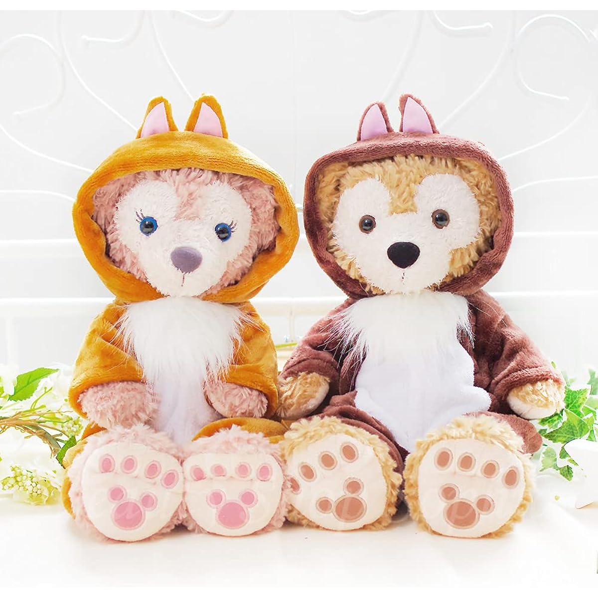 Duffy & ShellieMay Chip & Dale-style costume set (plush sold separately) [original handmade] Clothes for small-sized stuffed animals, kigurumi, all-in-one, original design goods, clothes, overalls