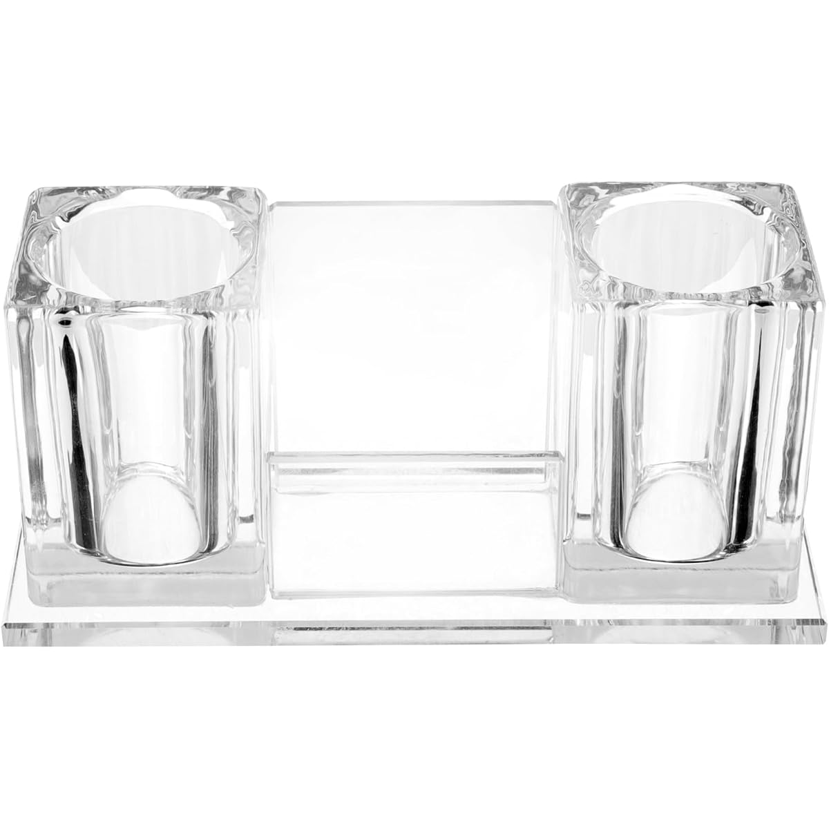 VICASKY Acrylic Pencil Holder Microphone Storage Holder Microphone Stand Holder Desktop Stand Tabletop Microphone Stand Crystal Holder Desk Microphone Holder Tabletop Microphone Base Stable Microphone Stand