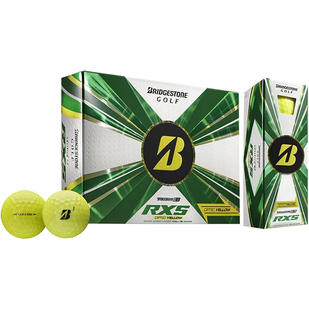 Bridgestone TOUR B RXS Golf Ball 2022 Yellow 12 Balls BRIDGESTONE GOLF Tour B 1 Dozen [Parallel Import]