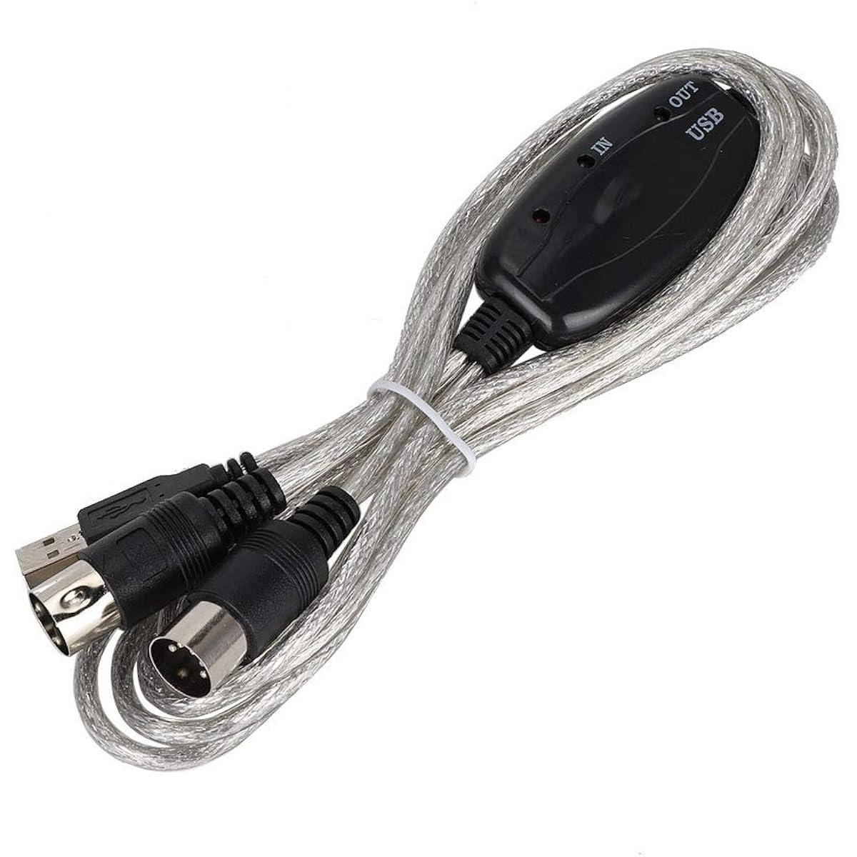 SOONHUA USB In-Out MIDI Cable Converter Computer PC to Music Keyboard Adapter Cord
