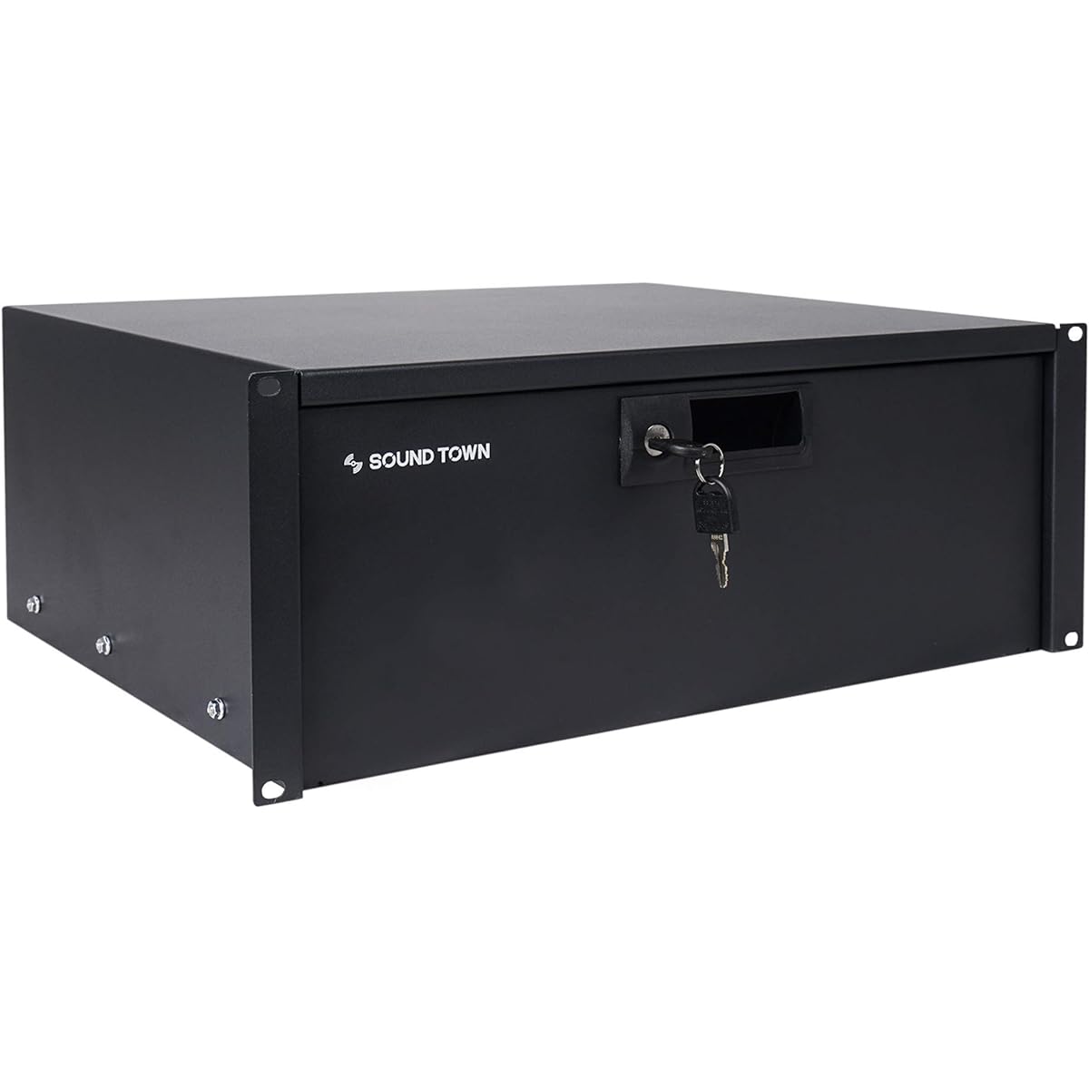 Sound Town 19" 4U Locking Rack Drawer with Protective Foam (STRD-4D)