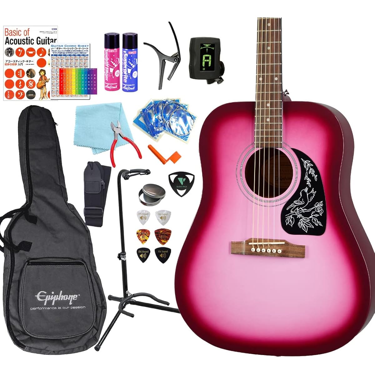 Epiphone Acoustic Guitar Starling Acoustic Guitar for Beginners High Grade 18-Piece Set HPP [98765]
