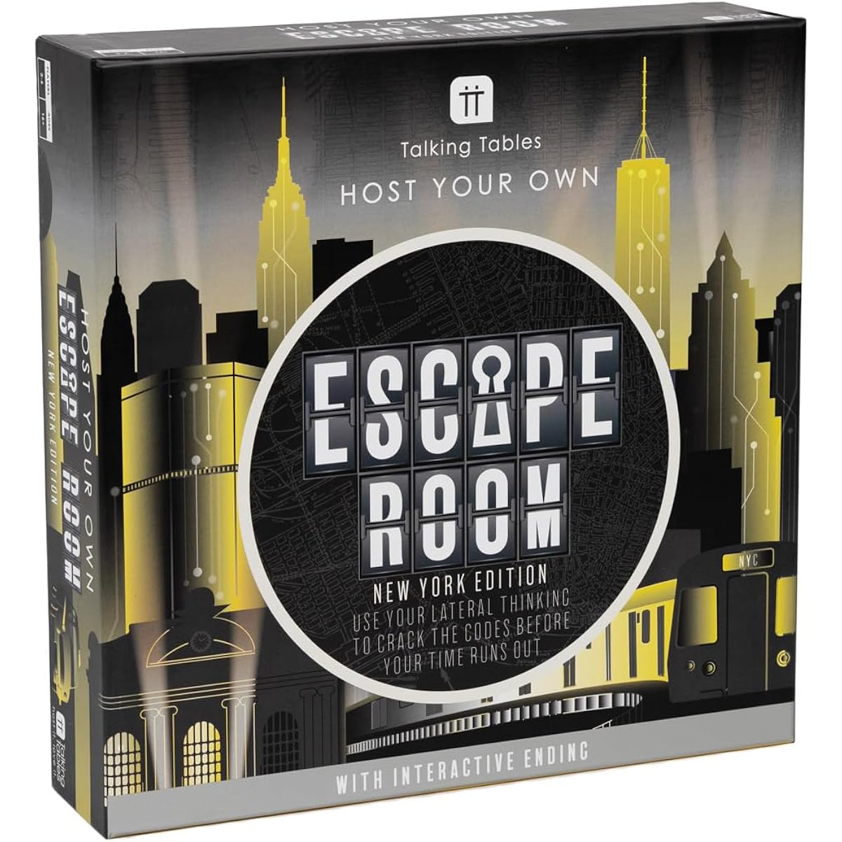 Talking Tables New York Edition | Interactive Family Game Night | Solve puzzles and find clues to escape before the time is up | 2-6 players | Ages 16+ | Medium difficulty
