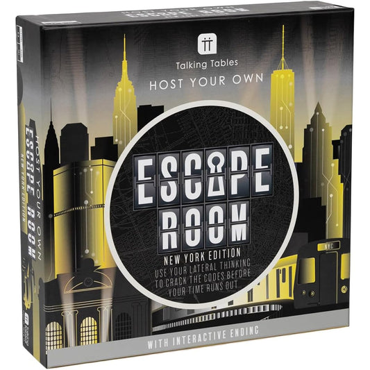 Talking Tables New York Edition | Interactive Family Game Night | Solve puzzles and find clues to escape before the time is up | 2-6 players | Ages 16+ | Medium difficulty