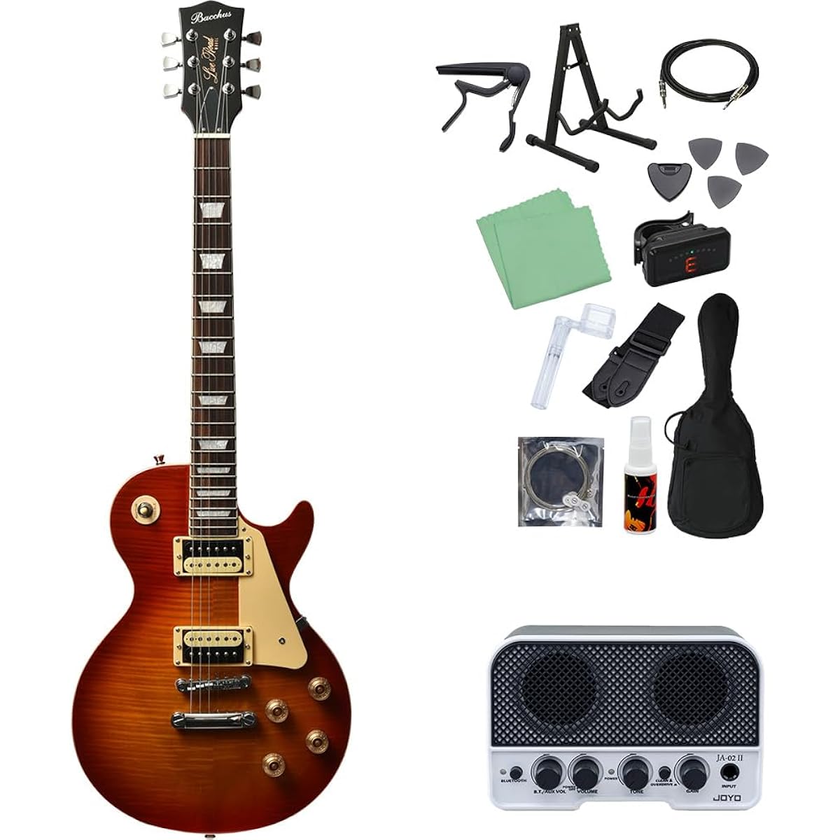 Bacchus BLP-FMH/R CS Electric Guitar Beginner 14-piece Set [Includes Bluetooth Mini Amplifier] Bacchus