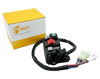 M MATI Left Handlebar Start Stop Headlight Override Switch for Yamaha Big Bear 400 YFM400 Grizzly 350 YFM350 400 YFM400 450 YFM450 660 YFM660 Kodiak 450 YFM450 5KM-83972-00-0 0 0