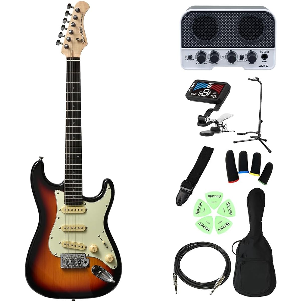 Bacchus SST-Mini Elementary school students can play from the first grade! Kids guitar beginner set Children's electric guitar 3TS Mini size Stratocaster type Bacchus