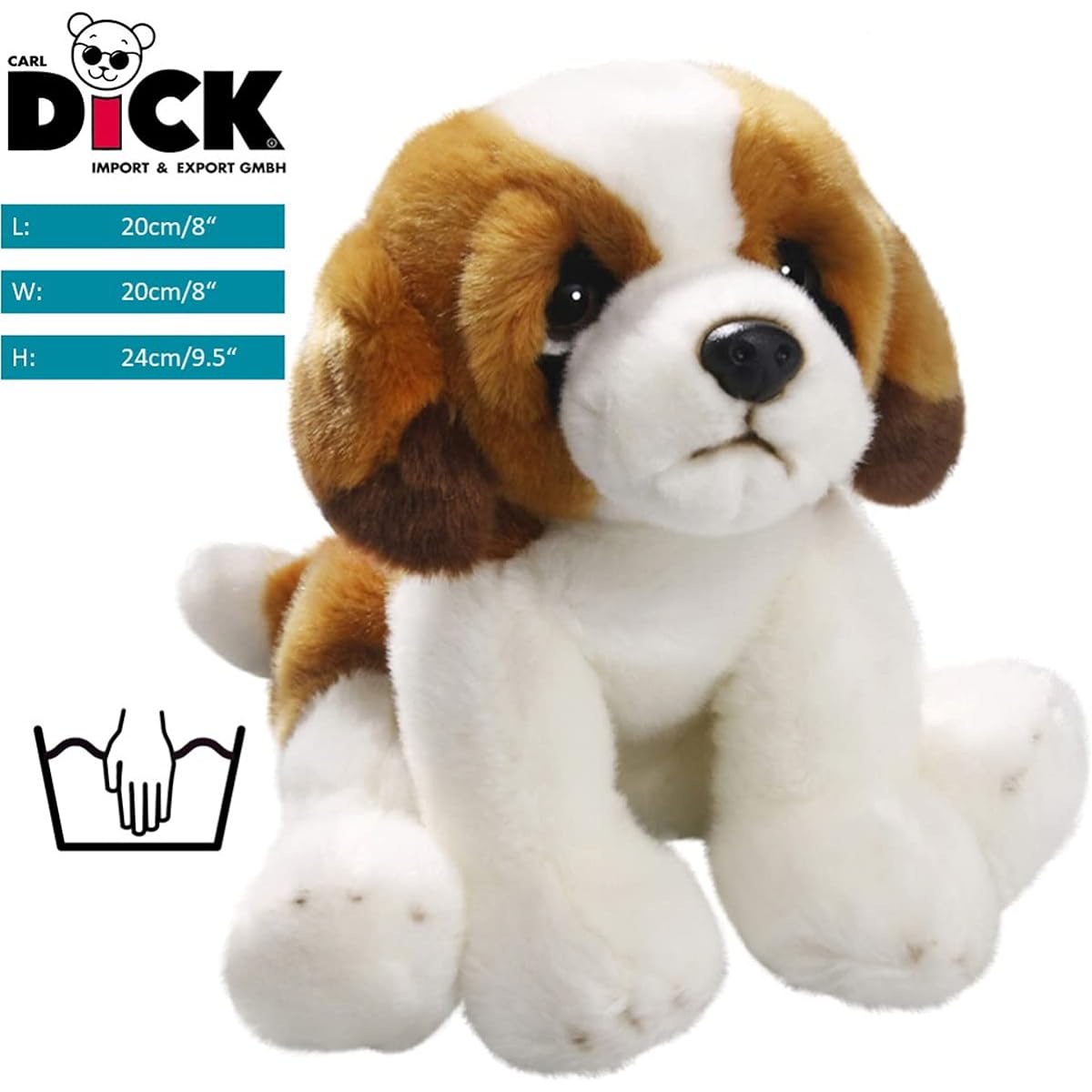 Carl Dick St. Bernard Dog 9.5 inch, 24 cm, stuffed animal, soft toy 3269