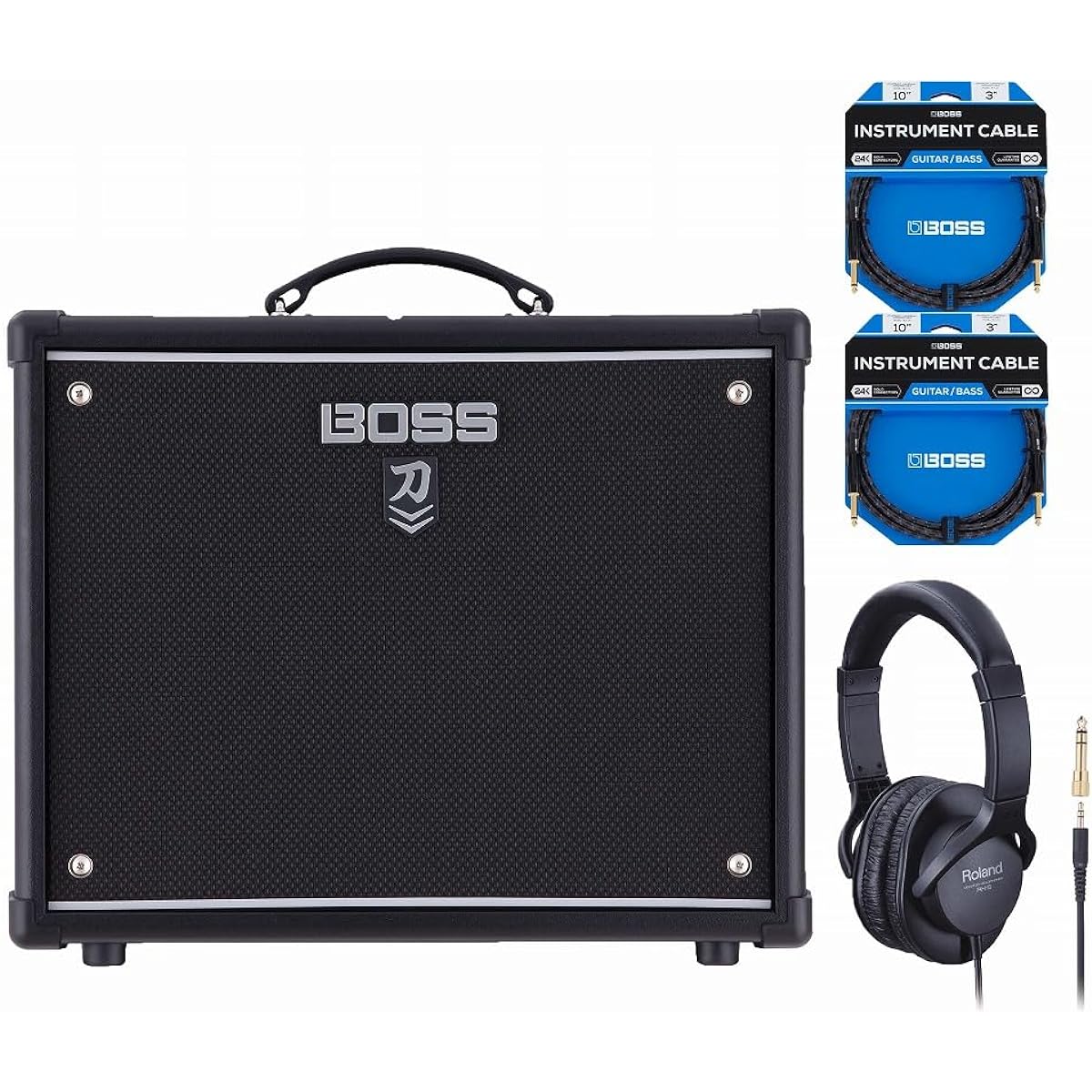 BOSS/KATANA-50 MkII EX Guitar Amplifier Set with Roland headphones and 3M cable Boss Katana KTN50 2EX Guitar combo amplifier