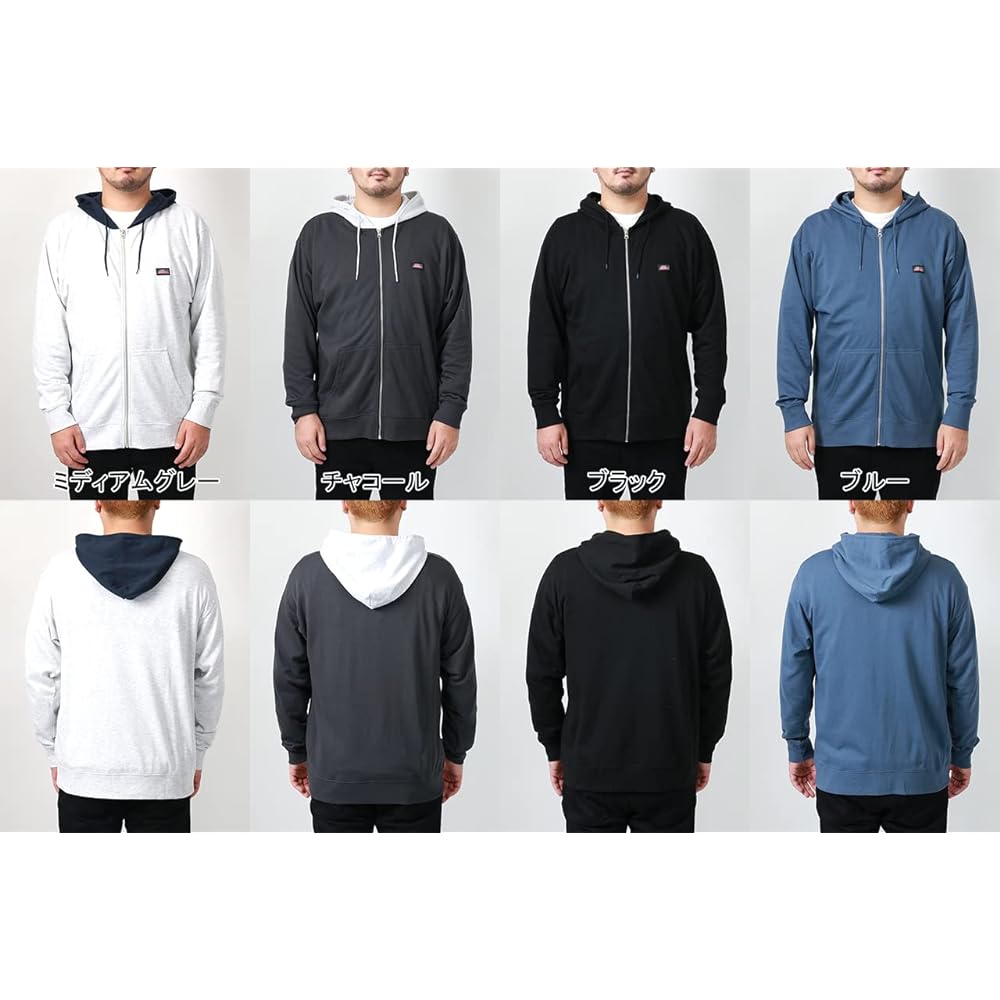 [Genuine Dickies] Men's Hoodie, Large Size, Sweatshirt, Fleece, LL-5L, One Point, Logo Print, Sweatshirt, Pull Parka