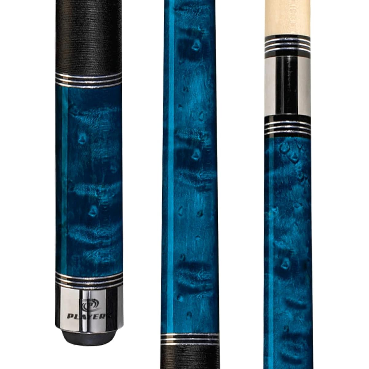 Players Classic Style Sky-Blue Maple Pool Cue (C-955)