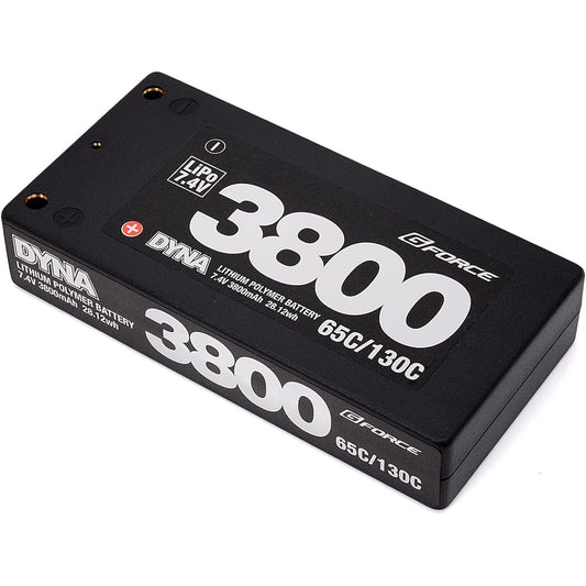 G-Force Dyna LiPo Battery 7.4V 3800mAh 65C/130C 1 Cell Size