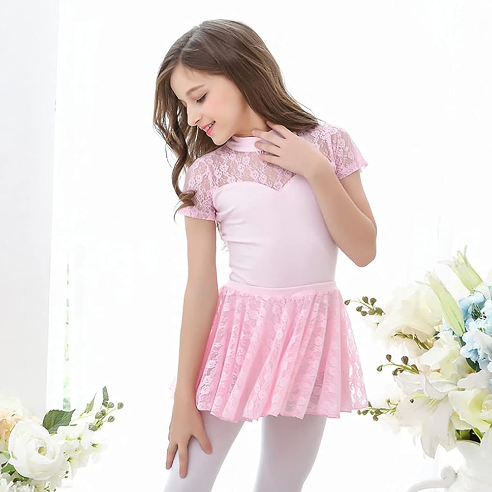 Manana ma13 Silkily 2way Manana Leotard Ballet Children's Skirt Separate Lace Snap Costume Kids Junior Girls