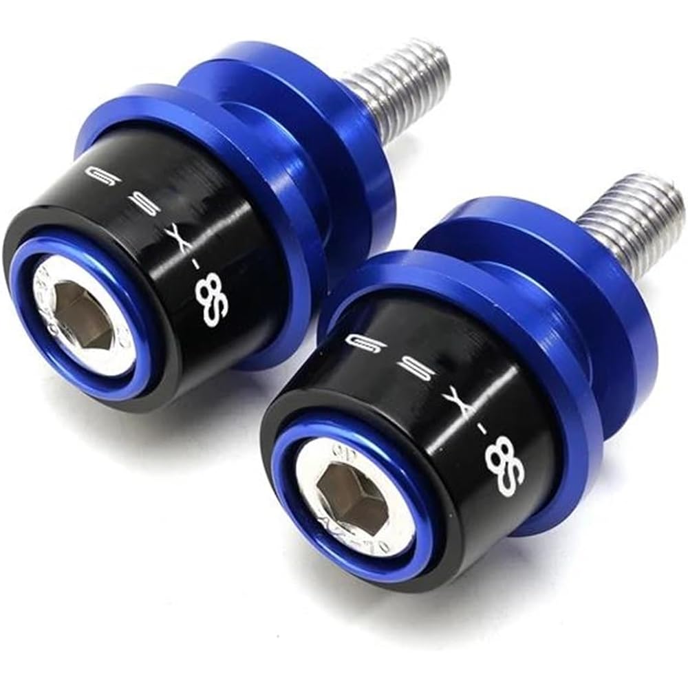 Bike Stand Screw Swing Arm Motorcycle Accessories CNC Aluminum Swing Arm Spool Slider Stand Screw Slider For GSX8S GSX-8S GSX 8S 2023 (Color: Gold, Size: B)