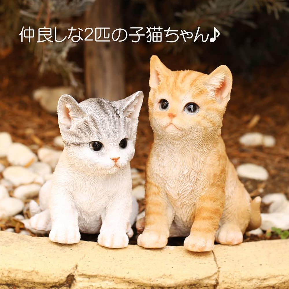 Devalier ca229 [Genuine] Cat figurine, mackerel tiger, brown tiger, resin gift, perfect present