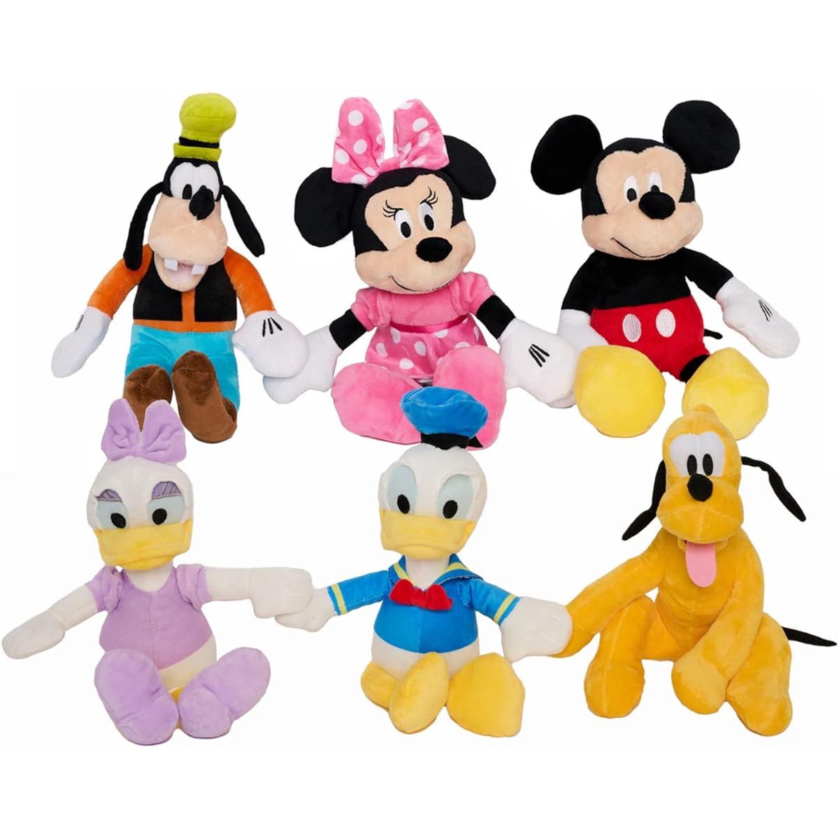 KIDS PREFERRED Disney Friends 6 Pack Plush Set with Zippered Hands