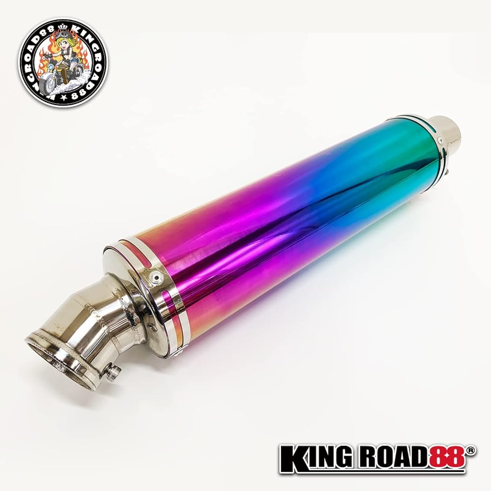 King Road 88 Barios Muffler Type I/Type II Type 1/Type 2 ZR250A/ZR250B KingRoad88 Stainless Steel Full Exhaust Muffler