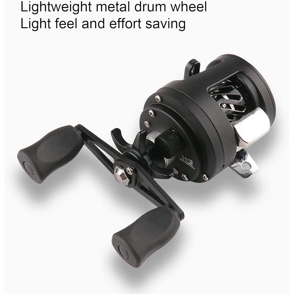 Fishing Reel, Lightweight Aluminum Frame Baitcaster Reel, 6.2:1 Gear Ratio Baitcasting Reel, Durable Corrosion Resistant 5KG/11lb Carbon Fiber Drag Long Range Lure Fishing