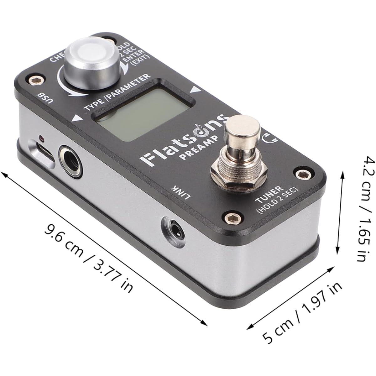 SWOOMEY 1pc Guitar Effect Electric Guitar Looper Guitar Accessories Overloaded Effector Guitar Core Guitar Effector Mini Metal Effector Guitar Overload Di