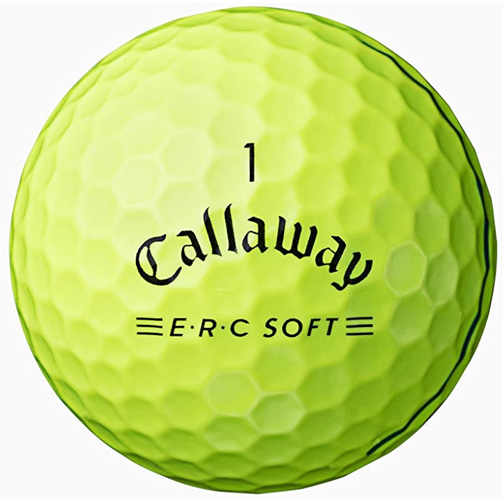 Callaway Golf Ball ERC SOFT YLW 2021 Triple Track 1 Dozen (12 Pieces) 3 Piece Yellow