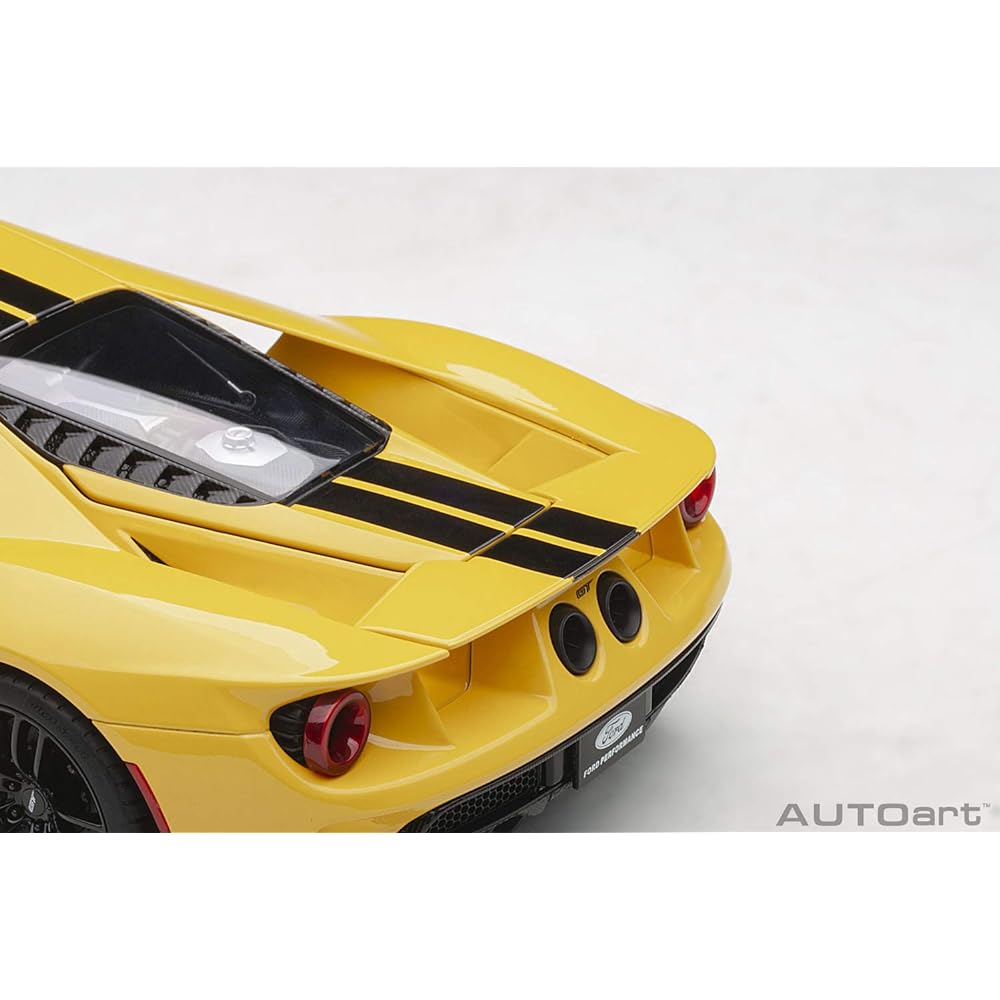 AUTOart 1/18 Ford GT 2017 Yellow/Black Stripe Finished Product