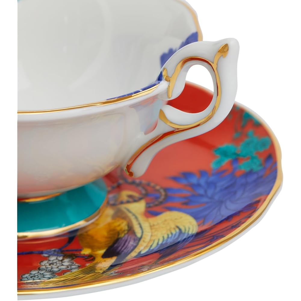 [Regular Imported Product] Wedgwood Wanderlust Golden Ballot Tea Cup & Saucer Approx. 180ml Wedding Gift 1057271