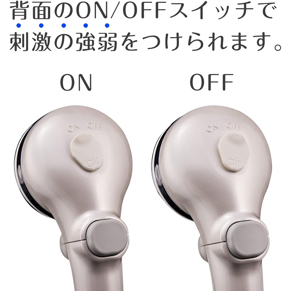 Takagi JSB025BPWAZ Water Saving Shower Head, Air Beat Shower Pita, Plated, Hand STOP, No Tools Required, Easy to Install, Pearl White