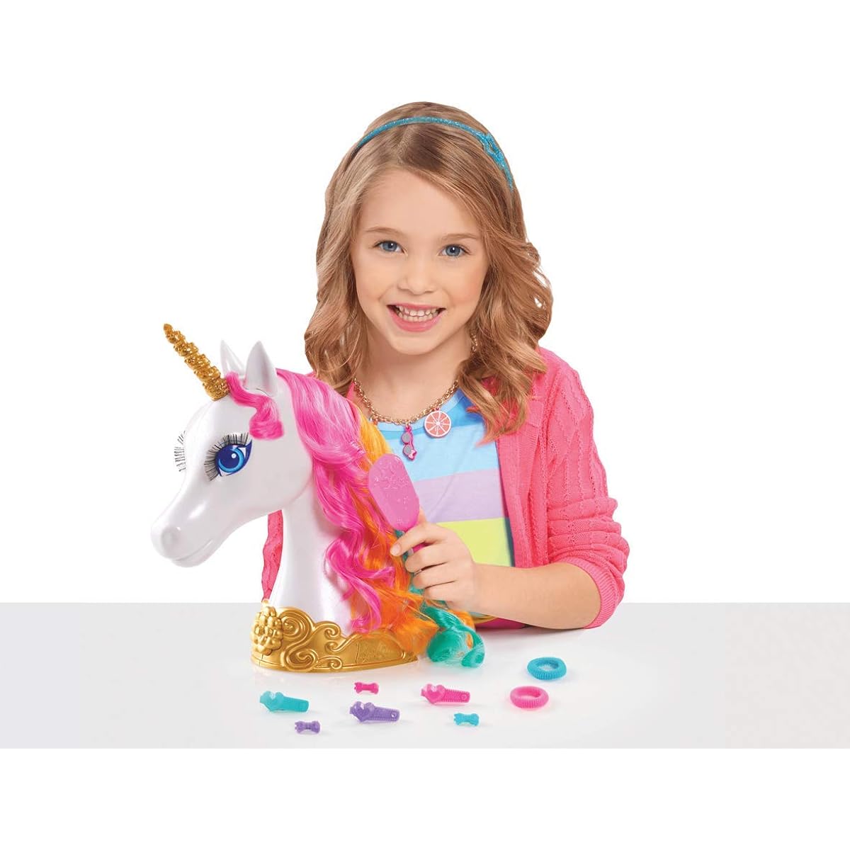 Just Play Barbie Dreamtopia Unicorn Styling Head 10 Pieces