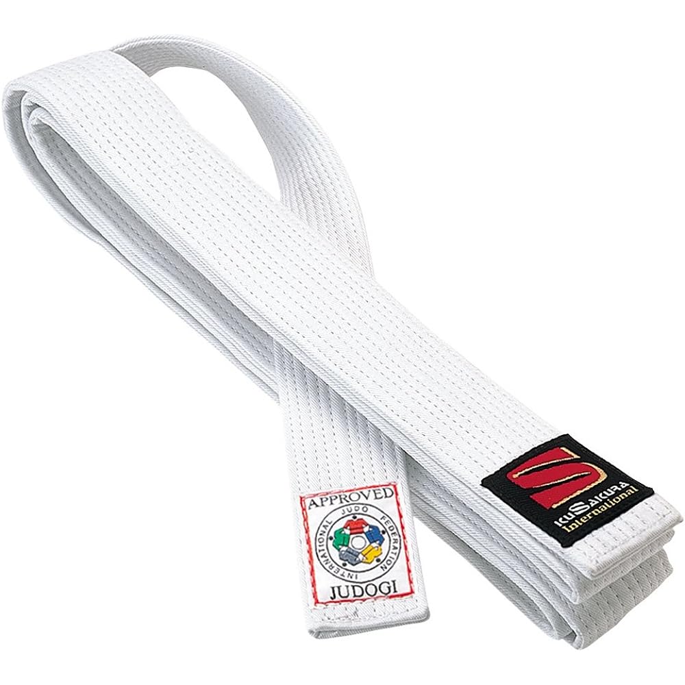 Kuzakura JOWIB Match white belt with felt core No. 3 JOWIB3