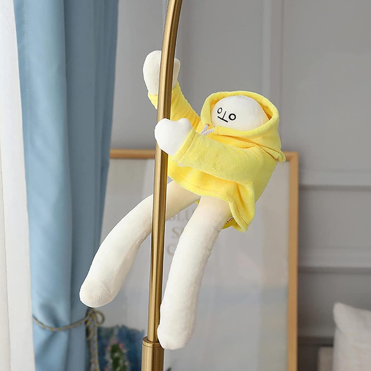 Banana Doll Stuffed Animal Banana Man Plush Toy with Magnet Pose, Stuffed Animal Pillow Toy Plush Doll Toy, Yellow, 16inch/40cm