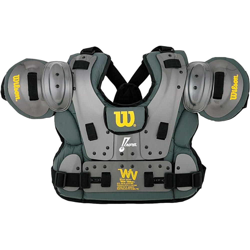 Wilson Baseball Hardball Umpire NPB Specification Pro Gold Chest Protector Protector Umpire Gear (For Umpire) Easy to Move/Secure Guard/Secure Guard SM/ML