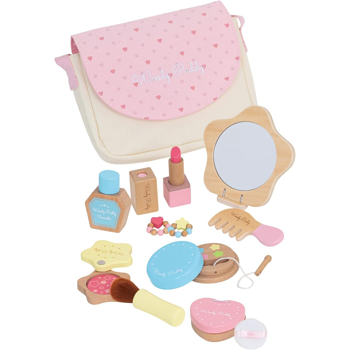 First Pretend Play Sparkling Cosmetic Set Magnet Wooden Toy Educational Toy Pretend Play Woody Puddy