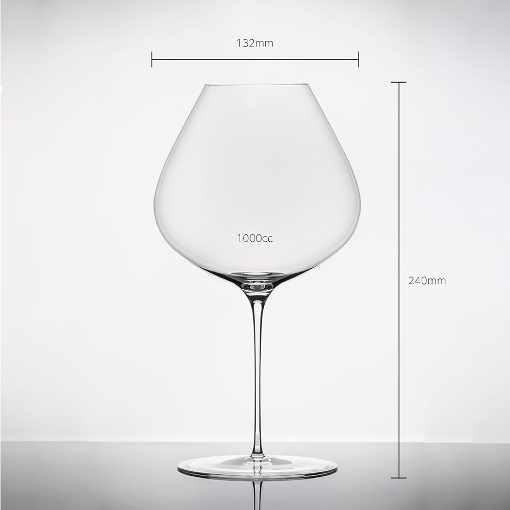 [Regular Imported Product] Sydonios Wine Glass Red Wine Burgundy Handmade 1L Pair Set Terroir Le Septentrional 791213
