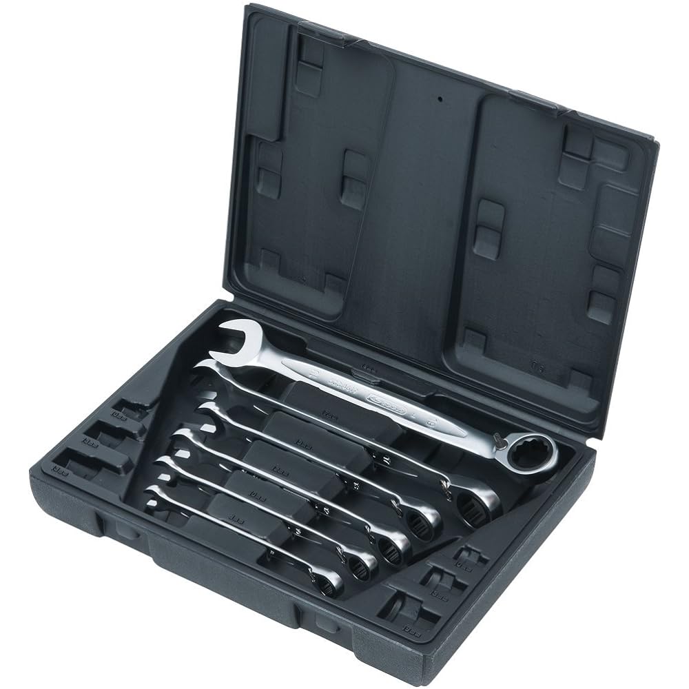 KS TOOLS Combination Ratcheting Spanner Set 6 pcs GEARplus GEARplus reversing combination ratcheting spanner set 6 pcs 503.4646