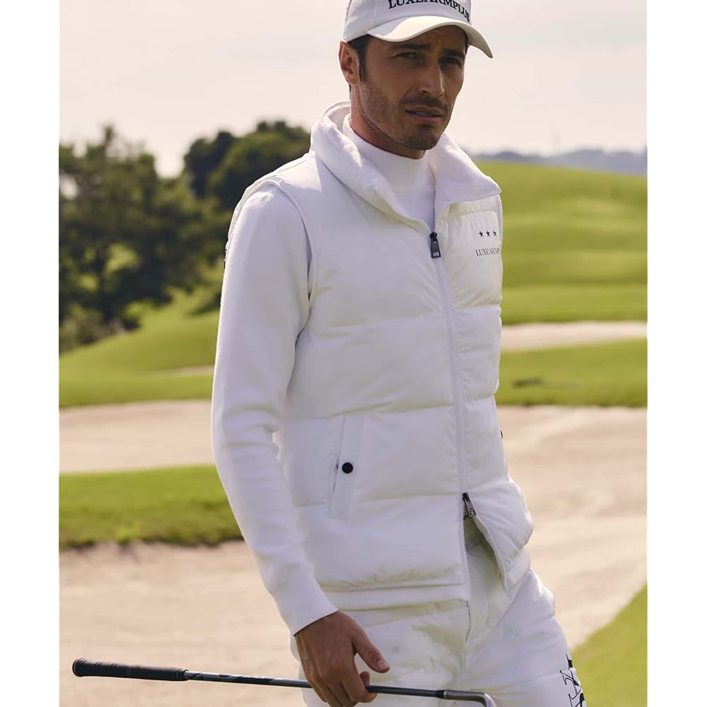 [Luxe KM Plus] Padded Vest Golf Back Logo Padded Vest Men's