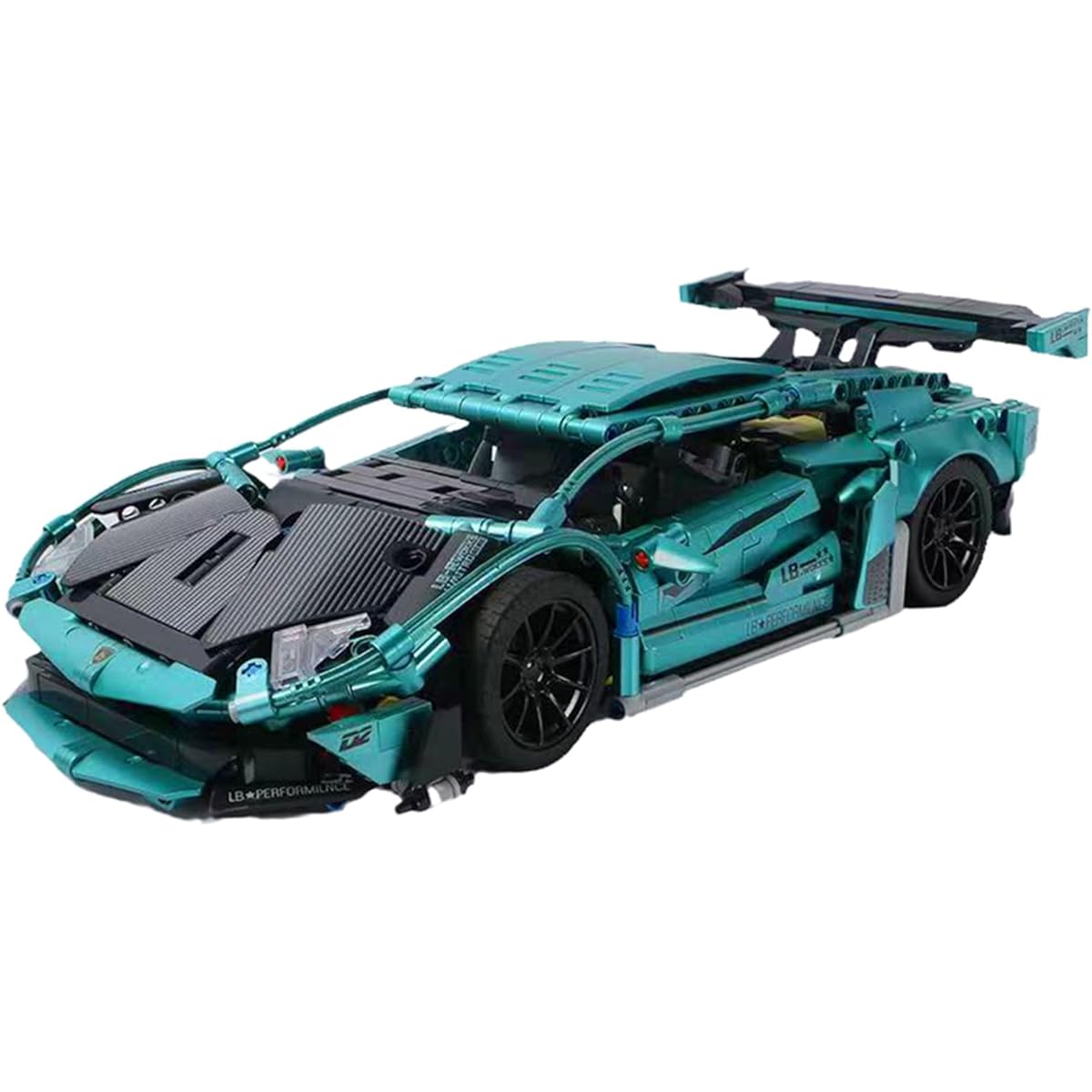 CAEROKEERL MOC Mini Supercar Building Blocks & Construction Toys Adult Collectible Model 1:14 Scale Sports Car Model for 8-10-12-14 + Boys Gifts (1488 Pieces)